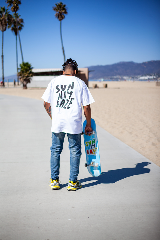 Black & White Puff Printed Tee